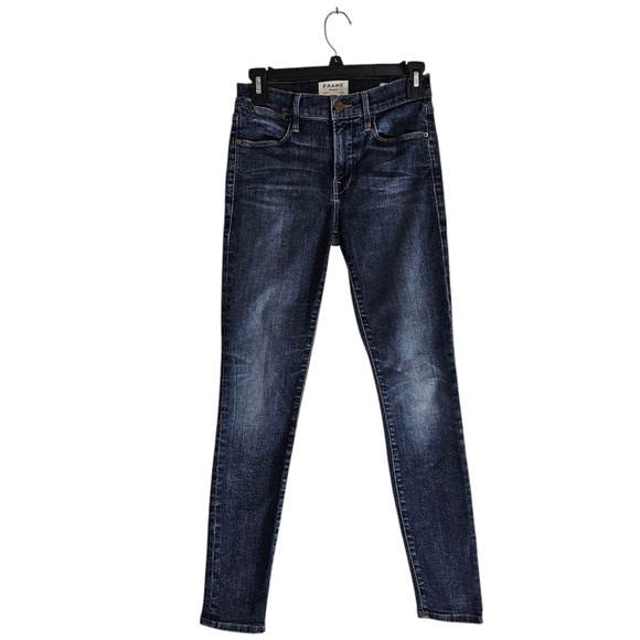 Frame Denim Le High Skinny Blue Jeans 25 Preowned - Picture 1 of 9